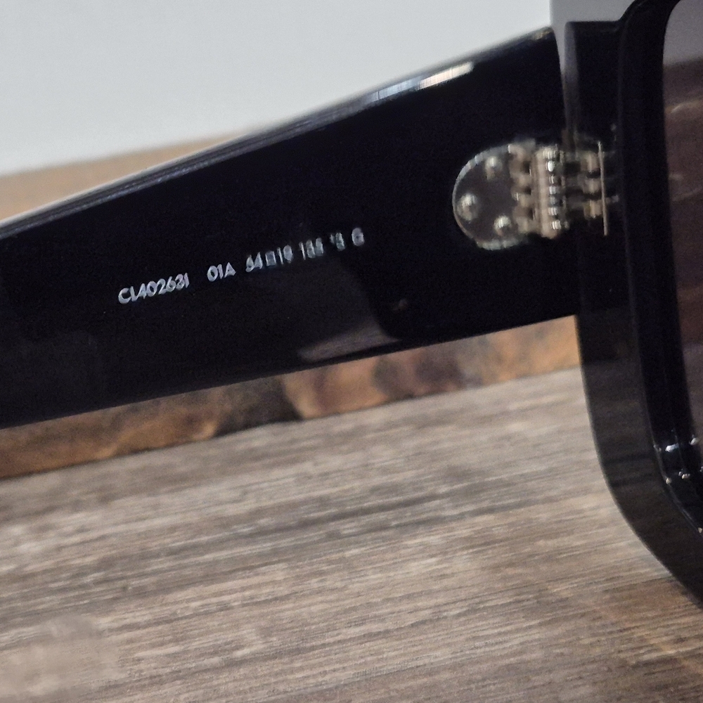 Celine Black Square Oversized Sunglasses - Picture 8 of 9